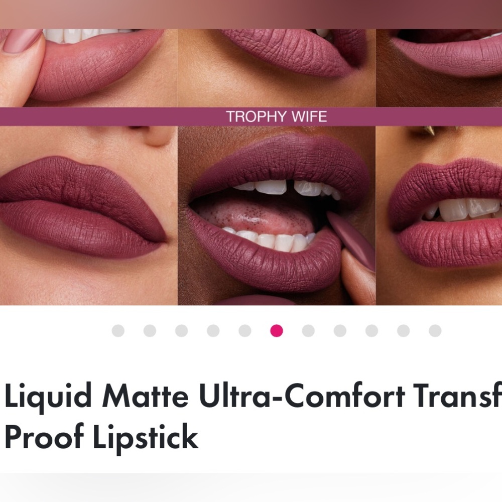 Huda beauty liquid matte trophy wife guc - Picture 4 of 5